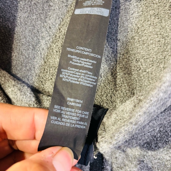 Merrell Men’s Gray Fleece 1/4 Zip Pullover Outdoor Long Sleeve Sweatshirt XXL - Picture 5 of 8